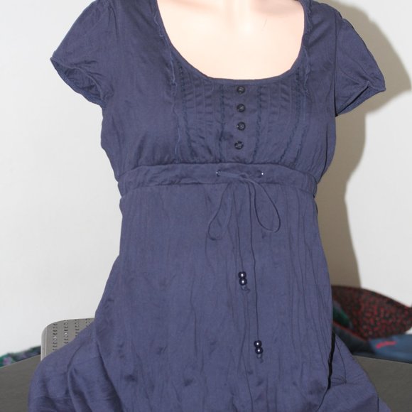 Blue Cotton Dress - Picture 1 of 4